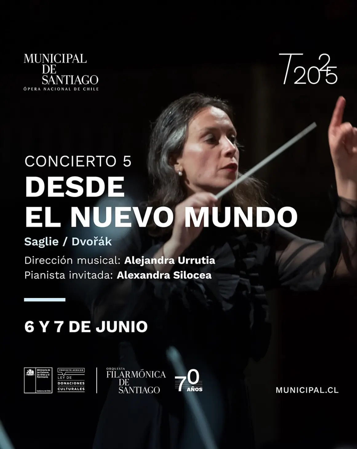 Exitoso fin de semana: Alejandra Urrutia dirigió tres conciertos en el Municipal de Santiago