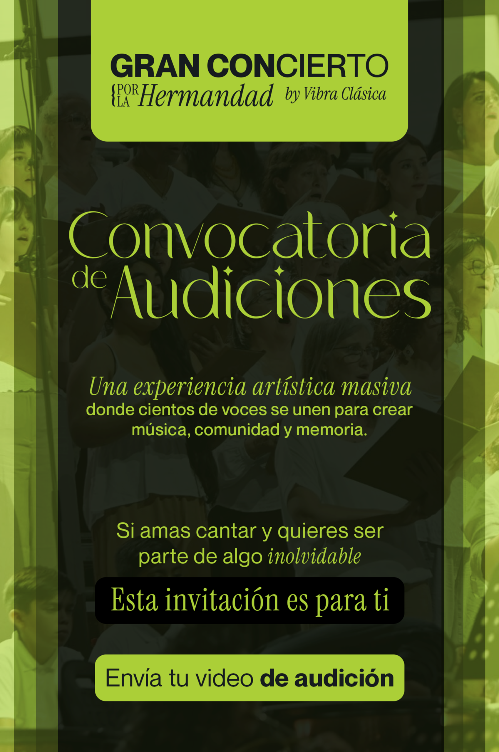 Convocatoria Cerrada: Audiciones para el Coro del Gran Concierto por la Hermandad 2027